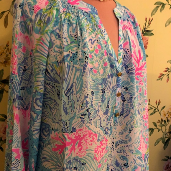 🍃🌸 Lilly Pulitzer Elsa Top 
Sz XL 🌸 - Picture 4 of 8